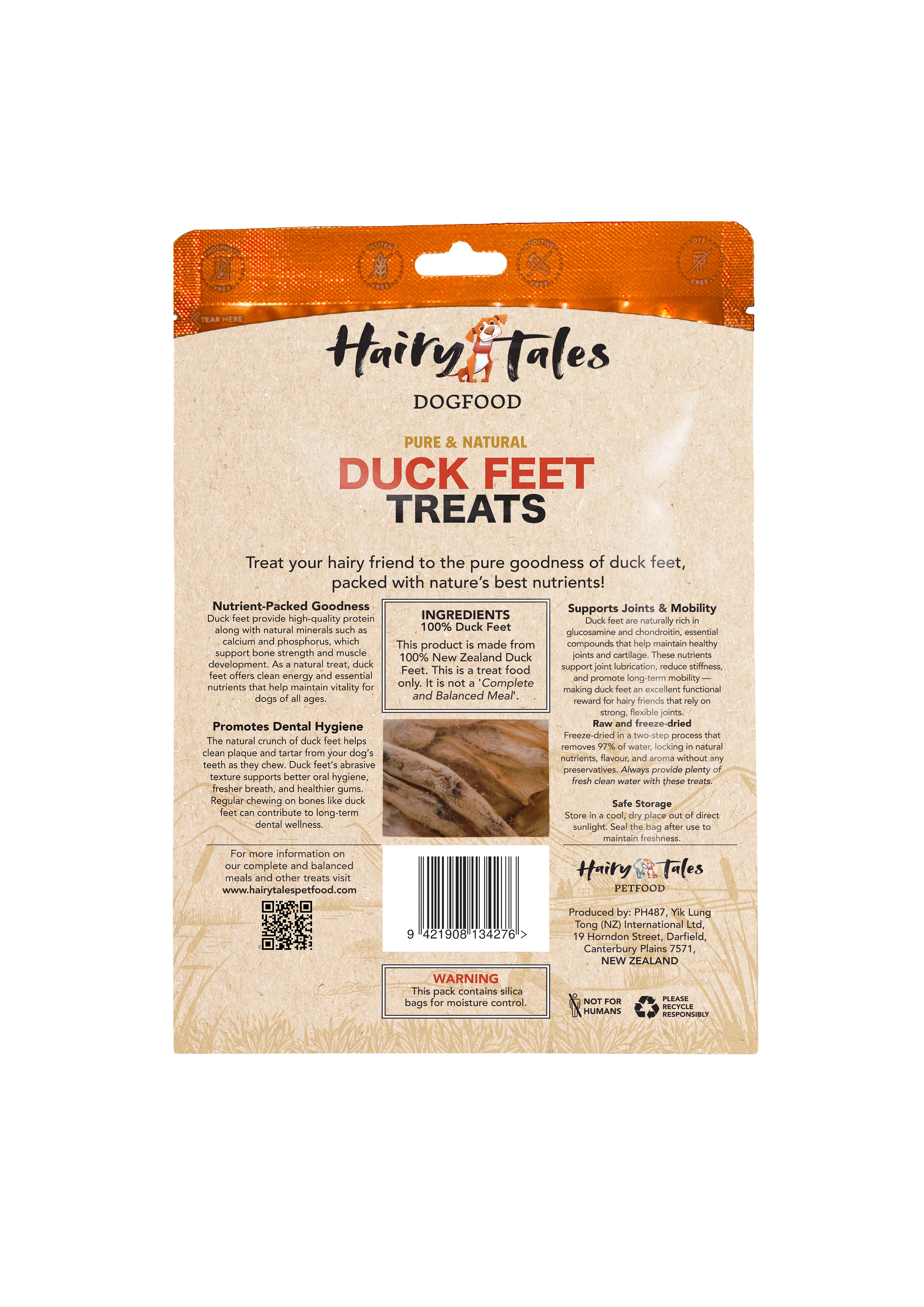 Freeze-Dried Duck Feet